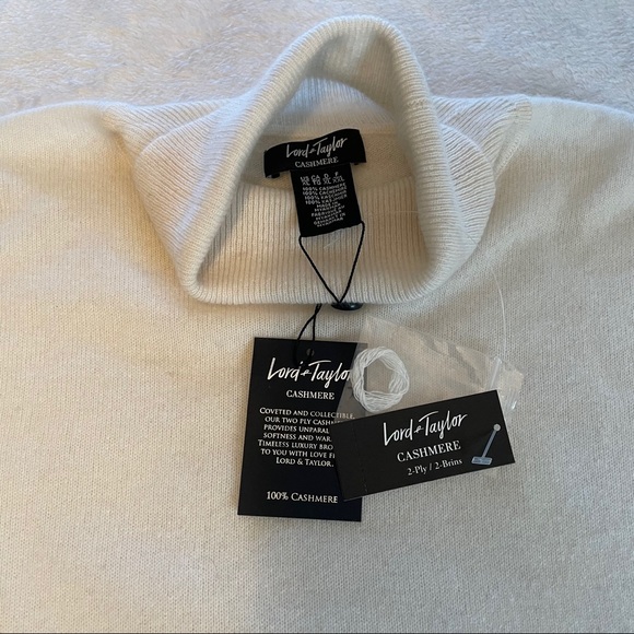 Lord&Taylor 100% Cashmere turtleneck Sweater XL - Picture 5 of 10